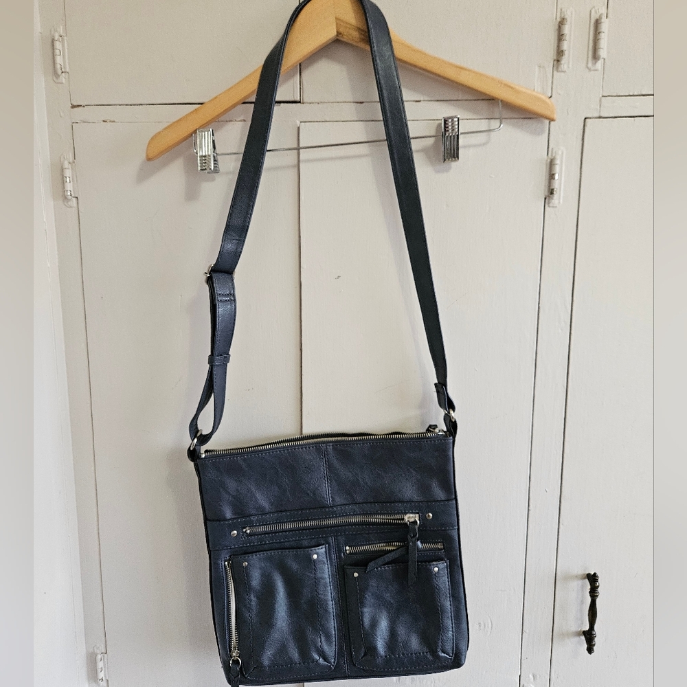 INC blue handbag with strap